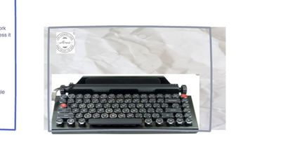 The keyboard is not even centered!