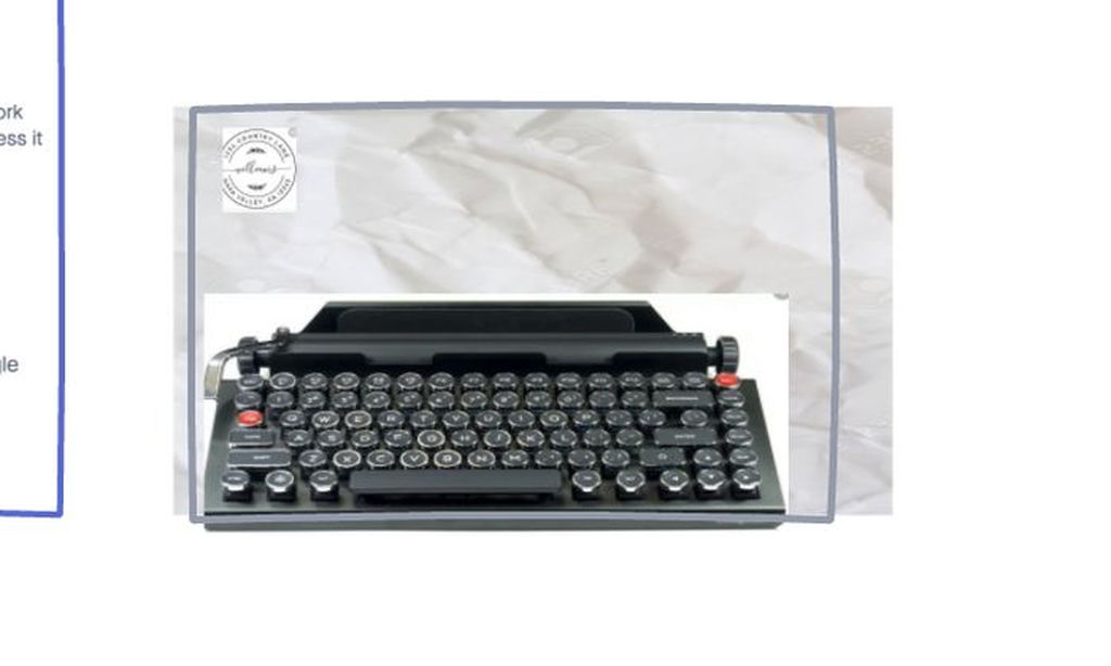 The keyboard is not even centered!